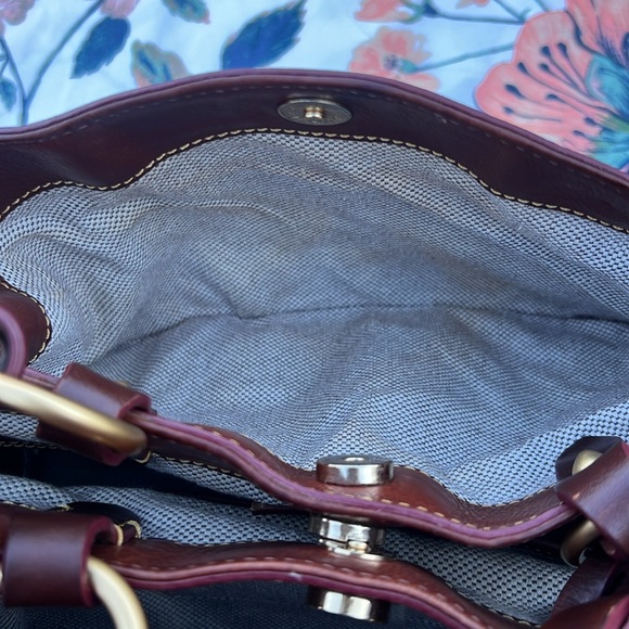 Pre Loved Dooney & Bourke Brown Leather Handbag - Picture 14 of 16